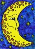 ACEO Art Card - Celestial Moon